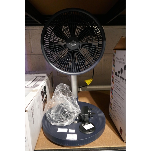 6135 - NSA Folding Stand Fan With Remote, (333-225) *This lot is subject to VAT