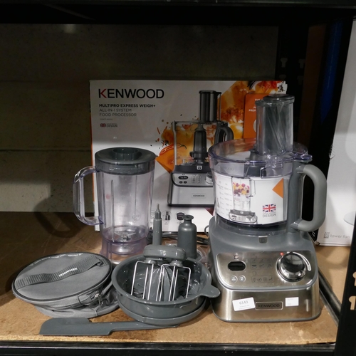 6143 - Kenwood Multipro Express Weigh+ Food Processor, Original RRP £109.99 + vat (332-322) *This lot is su... 