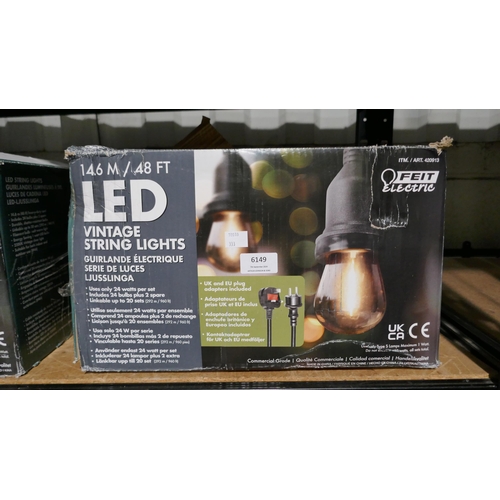 6149 - Feit String Lights  - 48FT/14.6M, (333-47) *This lot is subject to VAT