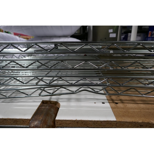 6191J - Trinity 4 Tier Metal Shelving Unit, (333-31) *This lot is subject to VAT