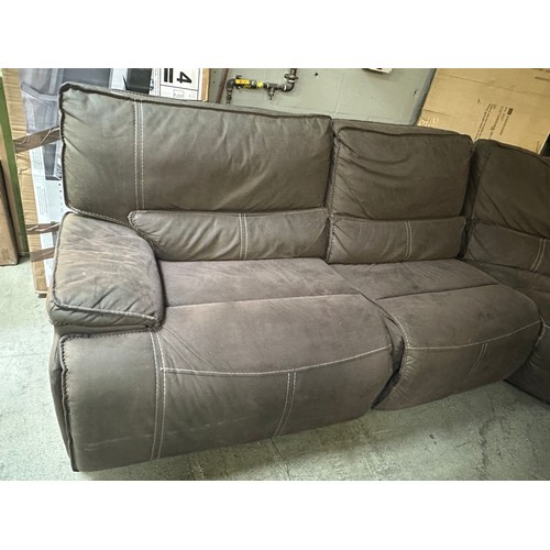 1487 - Justin Grey Sectional Reclining Sofa, Original RRP £1299.99 + VAT (330-276) *This lot is subject to ... 