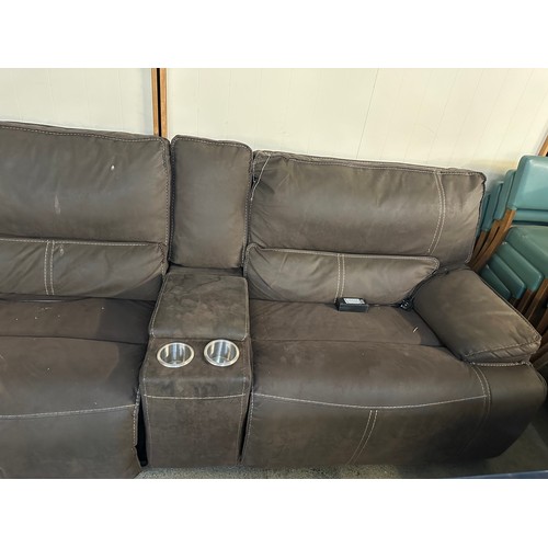 1487 - Justin Grey Sectional Reclining Sofa, Original RRP £1299.99 + VAT (330-276) *This lot is subject to ... 