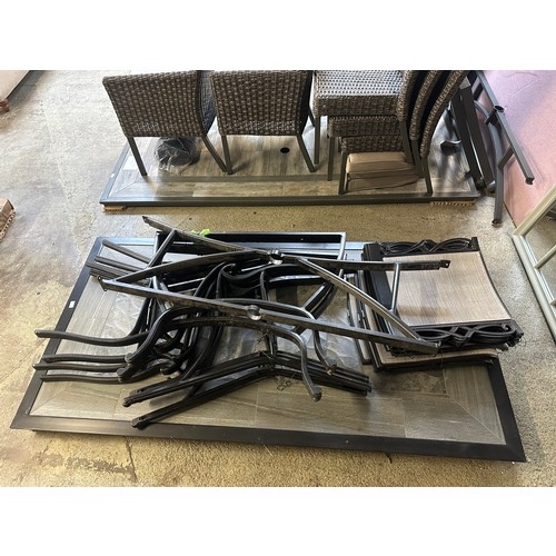 1503 - Agio Turner Sling Dining Patio Set (4211-43) - not checked or tested *This lot is subject to Vat