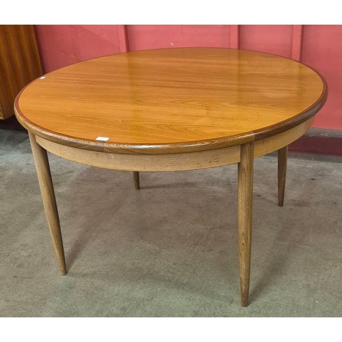 2 - A G-Plan Fresco teak circular extending dining table