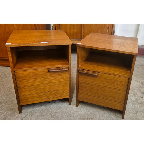 7 - A pair of Avalon teak bedside cabinets