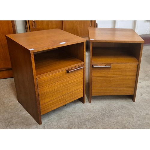 7 - A pair of Avalon teak bedside cabinets