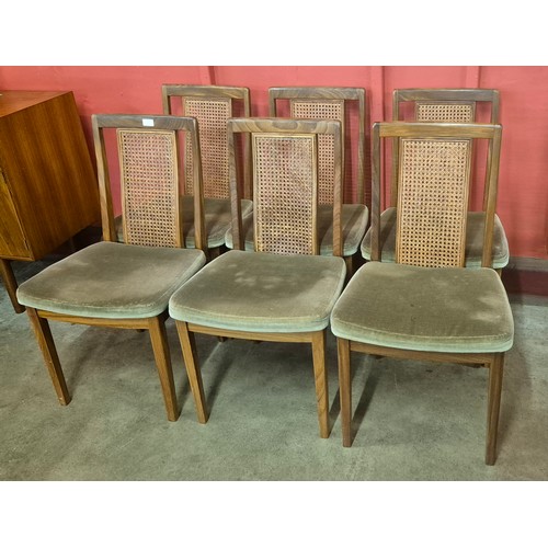 12 - A set of six G-Plan Fresco teak dining chairs