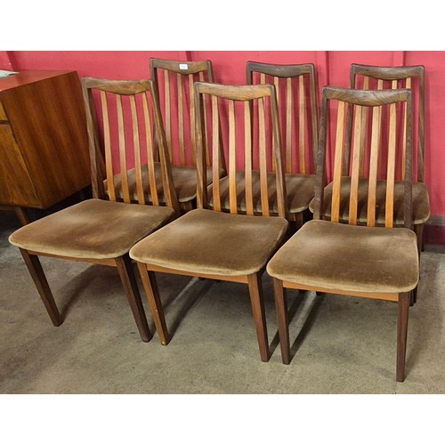 9 - A set of six G-Plan Fresco teak dining chairs