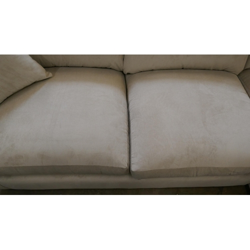 3006 - A natural cord upholstered corner sofa RRP £2495