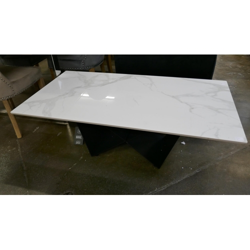 3026 - A Marvel black coffee table  * This lot is subject to VAT