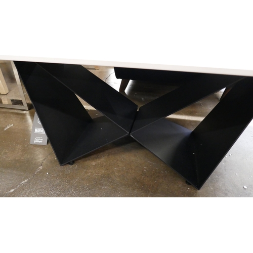 3026 - A Marvel black coffee table  * This lot is subject to VAT