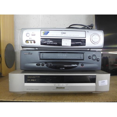 5103 - A quantity of VHS players including LG LV800, a Proline VW2000 and a Mitsubishi HS-M1000