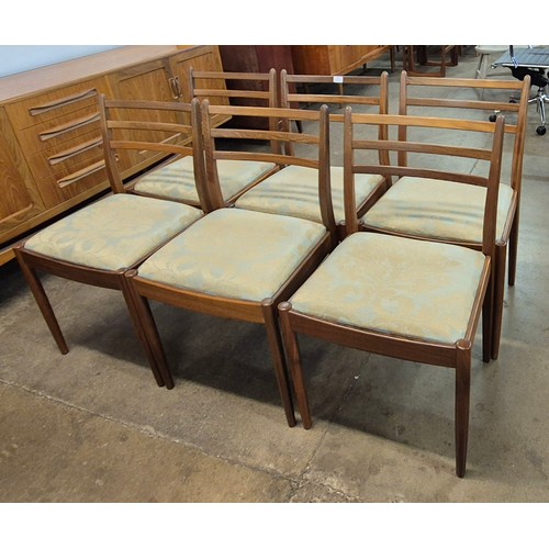 50 - A set of six G-Plan Fresco teak dining chairs