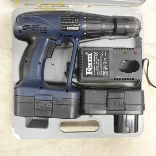 5038 - A Ferm FCDB-2400 cordless drill