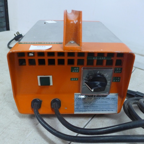 5049 - A Black and Decker F320 110amp senior welding unit