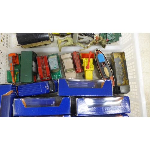 5067 - Two trays of assorted model cars including Corgi, Matchbox and Scalextric etc.