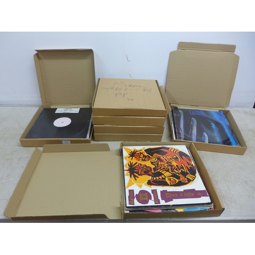 5073 - 7 boxes of assorted 1990s house and trance LPs