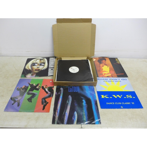 5073 - 7 boxes of assorted 1990s house and trance LPs