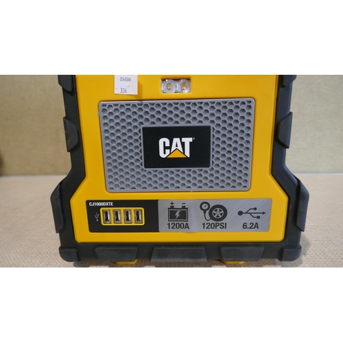 6036 - Cat Jump Starter 1200 Amp - This lot requires a UK adapter (334-566) *This lot is subject to Vat