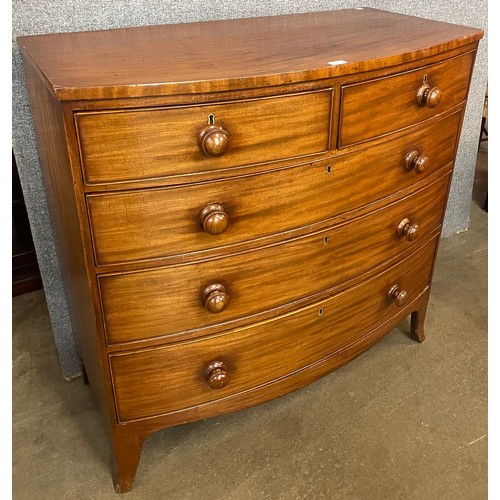 118 - A George IV mahogany bowfront chest of drawers