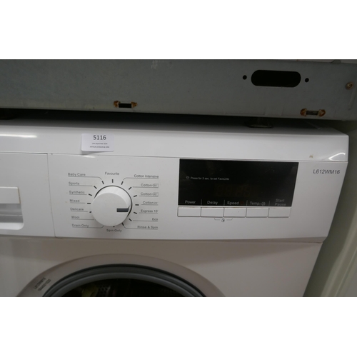 5116 - A Logik L612WM16 washing machine