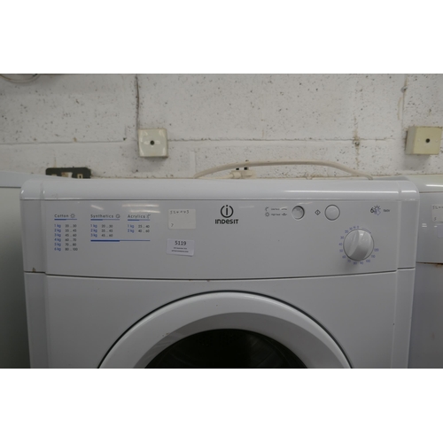 5119 - An Indesit IS60V, 6kg tumble dryer