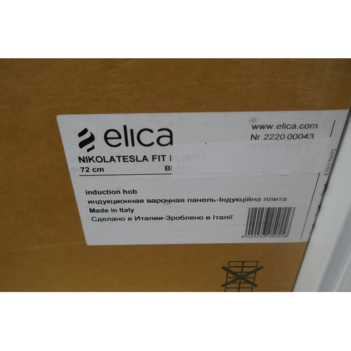 5129 - An Elica Nikola Tesla fit black 72cm induction hob, in box, RRP £1399