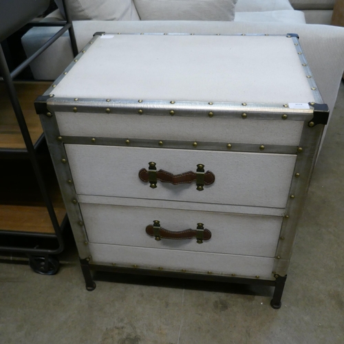 3028 - A two drawer aviation style trunk