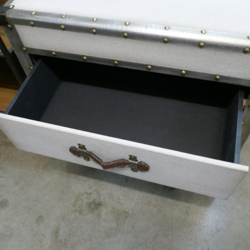 3028 - A two drawer aviation style trunk