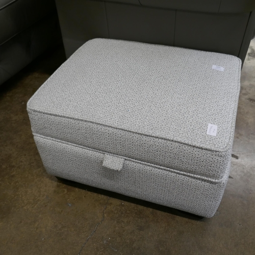 3099 - Grey flecked footstool - damaged