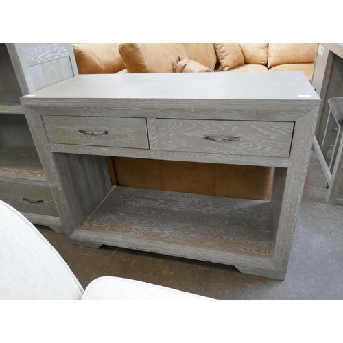 3145 - An Oak Furnitureland washed oak, two drawer sideboard