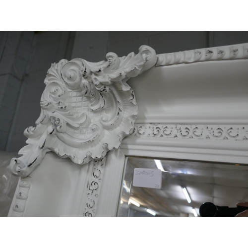 3163 - A 7ft x 4ft antique style mirror