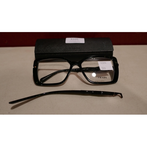 6125 - Prada Glasses - Damaged Arm (333-257) *This lot is subject to Vat