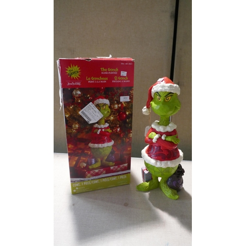 6014 - Grinch Santa Statue (334-166) *This lot is subject to Vat