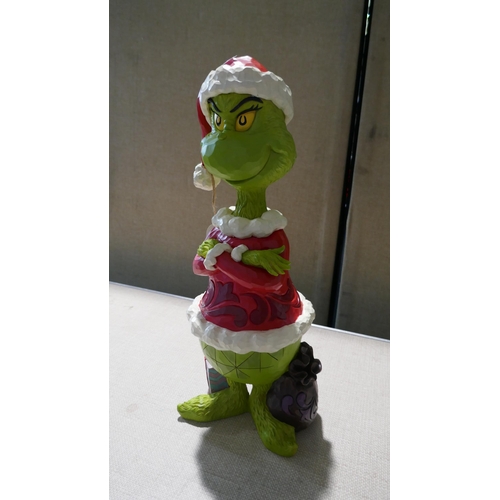 6014 - Grinch Santa Statue (334-166) *This lot is subject to Vat