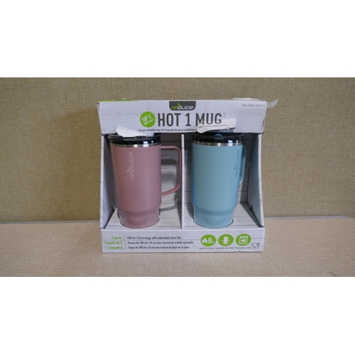 6018 - Hot 1 Travel Mug 24Oz 2 pack (334-131) *This lot is subject to Vat