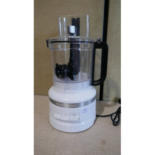 6025 - KitchenAid Food Processor - This lot requires a UK adapter (334-123) *This lot is subject to Vat