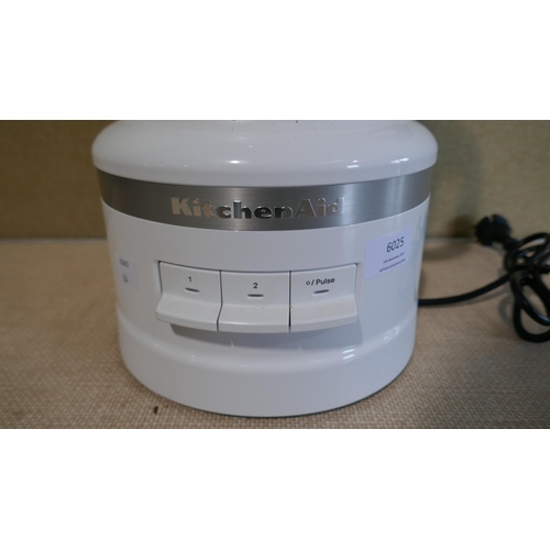 6025 - KitchenAid Food Processor - This lot requires a UK adapter (334-123) *This lot is subject to Vat