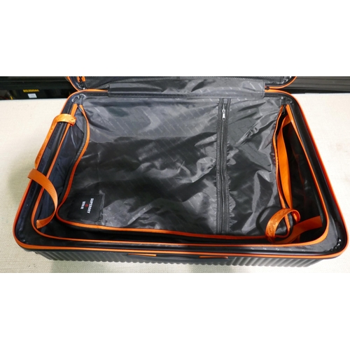 6029 - Superdry 3 piece Luggage Set (Large Case Missing Wheel)  (334-129) *This lot is subject to Vat