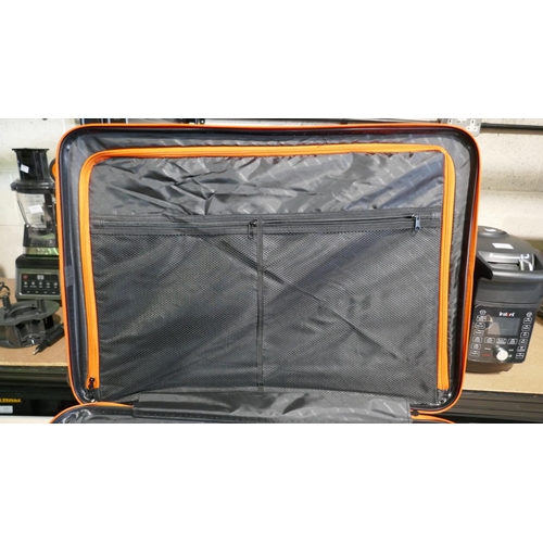 6029 - Superdry 3 piece Luggage Set (Large Case Missing Wheel)  (334-129) *This lot is subject to Vat