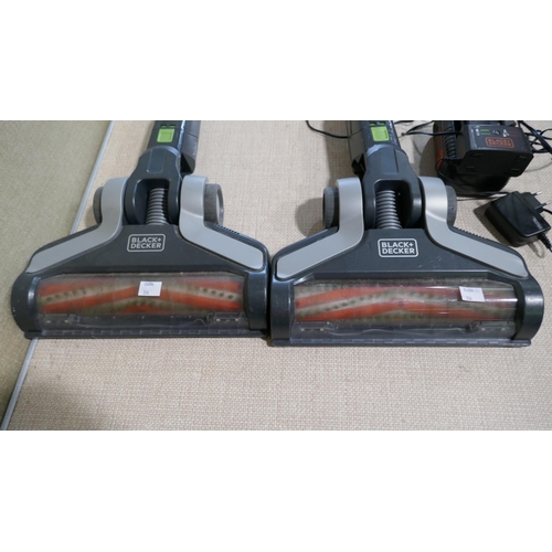 6033 - 2 x Black & Decker 36V Stick Vacuum Cleaners with Charger  - This lot requires UK adapters (334-541,... 