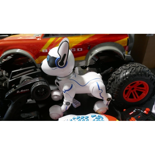 6054 - Power Puppy Smart Remote Control Dog, Monster Truck Rc Bronco, Laser X Blaster 4 pack, Power Craze O... 