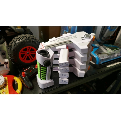 6054 - Power Puppy Smart Remote Control Dog, Monster Truck Rc Bronco, Laser X Blaster 4 pack, Power Craze O... 