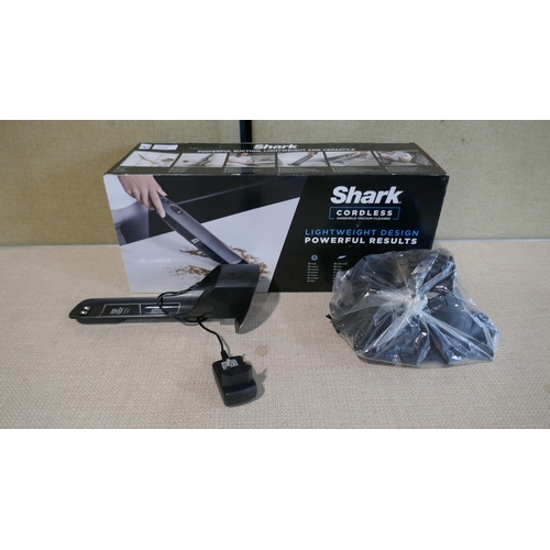 6056 - Shark Handheld Vacuum Cleaner with Charger -  Wv200  - This lot requires a UK adapter (334-554) *Thi... 