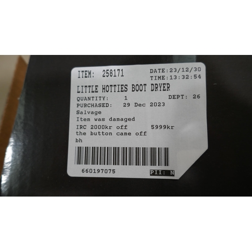 6083 - Little Hotties Boot Dryer - This lot requires a UK adapter (334-480) *This lot is subject to Vat