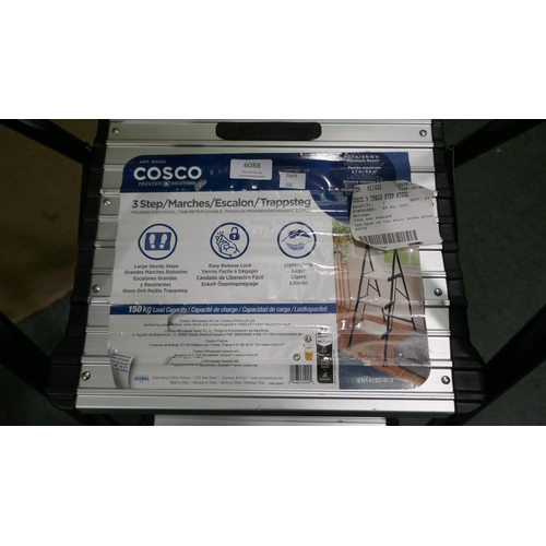 6088 - Cosco 3 Tread Step Stool  (334-493) *This lot is subject to Vat