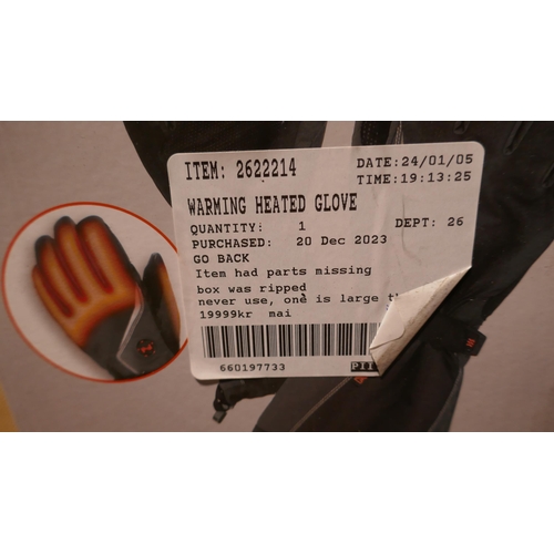 6110 - Warming Heated Gloves (334-425,426) *This lot is subject to Vat