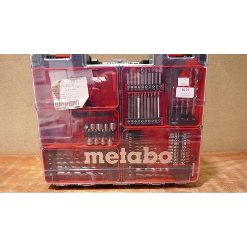 6123 - Metabo Drill Set with Battery and Charger - Eu    - This lot requires a UK adapter (334-555) *This l... 