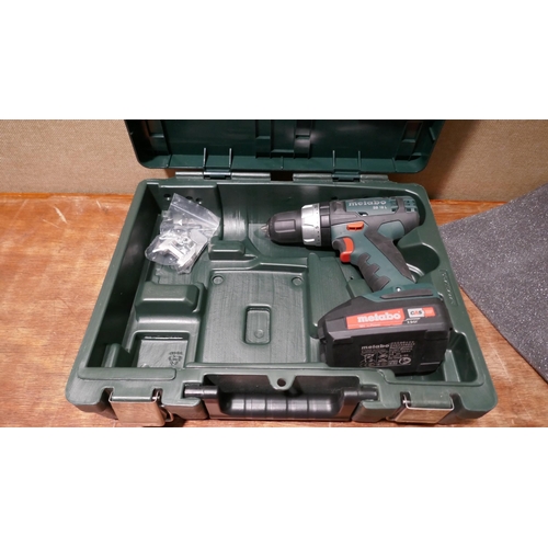 6123 - Metabo Drill Set with Battery and Charger - Eu    - This lot requires a UK adapter (334-555) *This l... 