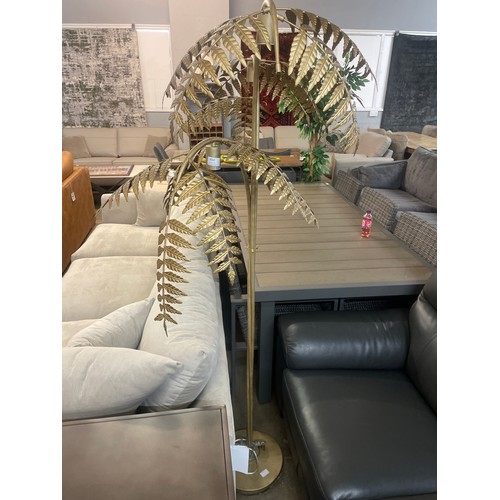 3010 - A gold fern floor standing lamp